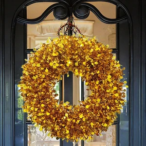 Handmade Plastic Christmas Wreath Modern And Simple Style For Indoor/Outdoor Party Decorations