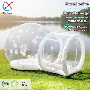 Party Rental Bubble Balloon House With Tunnel Inflatable Bubble Balloons Bounce House Balloon Bubble Dome House
