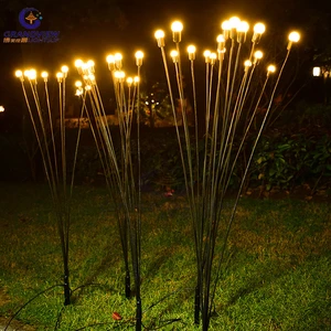 LED Starburst Swaying Light Warm White Waterproof LED Firefly Light For Garden Park Mall Square