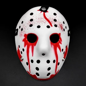 Jason Horror Halloween Costume Mask Plastic Masquerade Party Props with High Quality Printing Cosplay Party Decoration Prop