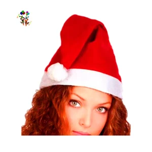 Red and White Colors Cheap Felt Christmas Party Santa Hats HPC-1042