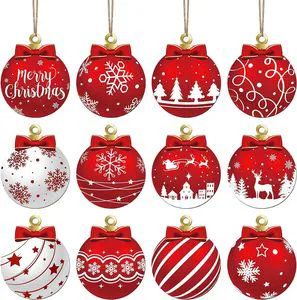 8cm Plastic Elegant Matte Christmas Tree Decoration 12pcs Christmas Ornament Ball Festival Lanhe Brand