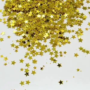Wholesale Metallic Colorful Glitter Foil Confetti Star Sequins for Wedding Festival Decoration Customize