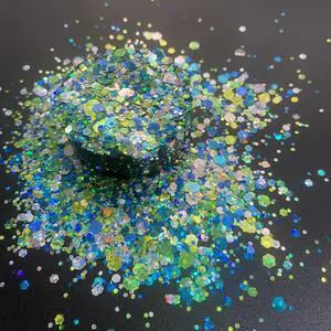 1kg Bulk Chunky Glitter - 8 Colors for Resin/Nails/Makeup, Extra Chunky & Fine Mix