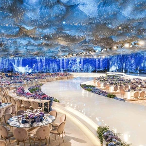Customize Wedding Decoration Light Hanging LED Lights Ceiling Sea Style Decoration LED Party Decoration Lighting