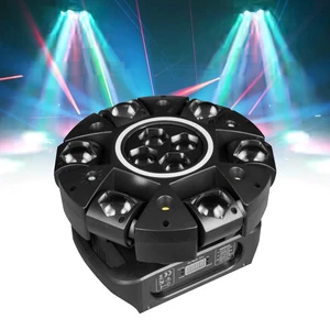 Reiz Mini Moving Head Light Bar Six-Arm Beam LED Moving Lights with DMX and Voice Control for Stage Party Wedding DJ Lighting