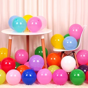 Wholesale Customizable 5-Inch Thick Latex Balloons in Standard Colors for Birthday Wedding Festival Decorations