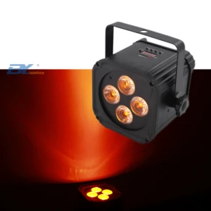 DMX 4x18W RGBWA+UV 6in1 LED Uplight Battery Wireless Par Light Wifi&IR Remote Control DJ Wash Disco Wedding Stage Light