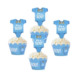 48 Photos of Boy and Girl Cupcake Decorations and Cupcake Decorations for Parties, Booth Props, Birthday Party Decorations