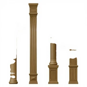Modern Classic Luxury Simple Wooden Pillars Home Wedding Decoration Indian Themed Party Supplies LED Light Indoor/Outdoor