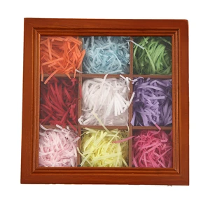 20g Wedding Decoration Paper Raffia Grass Shredded Colorful Raffia Paper Box Filler Cut Shredded Paper for Gift Box