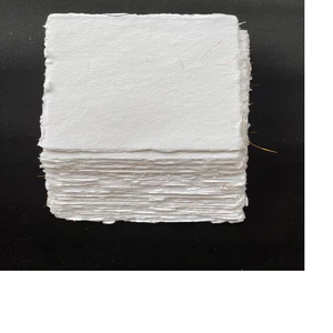 Custom Made Handmade White Deckle Edged Papers Ideal for Resale to Wedding Stationers and Invitation Designers