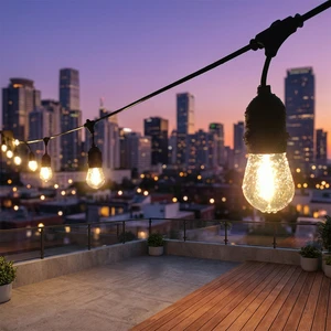 Wedding Light 3years Warranty 10m 15m Customized Connectable Outdoor Waterproof Heavy Duty String Lights