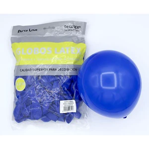 Party Love Latex Balloons 12cm Dark Blue 100pcs Bag Decoration