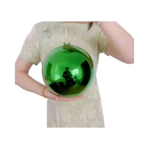 20cm Large Colored Plastic Christmas Balls Electroplated Xmas Tree Hanging Ornaments