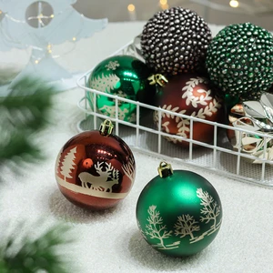 Christmas Ball and Tree Ornaments Set Plastic Christmas Decorations
