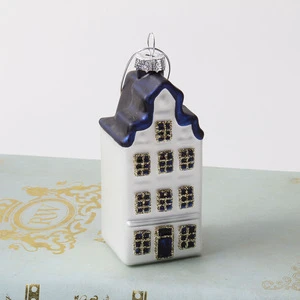 Glass House Decoration Christmas Tree Pendant