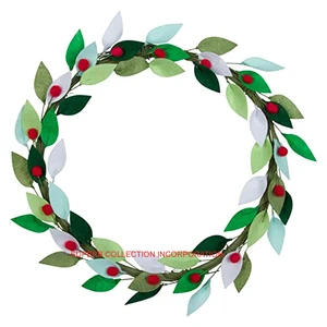 New Trending Eco-Friendly Christmas Wreath Handmade Green Hanging Decoration