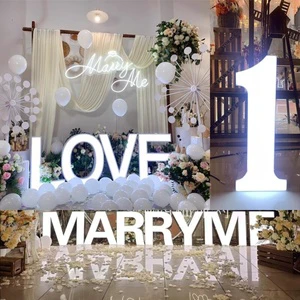 Creative MARRYME Illuminated logo Wedding Decoration Custom-made LOVE Sign