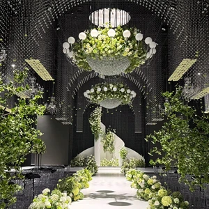 Wedding Banquet Hall Decoration With Flowers Wedding Centerpieces Design Ceiling Banquet Hall Wedding Props Banquet Hall