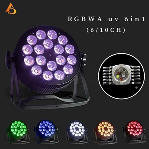 Popular Stage Lighting 18x18w Rgbwa Uv 6in1 18pcs Led Par Light for Wedding Party