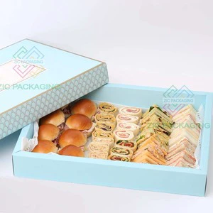 Cake Cooki Wave Dessert Customize Dessert Paper Box Paper Platter Dip Catering Party Tartas Galletas Cajas