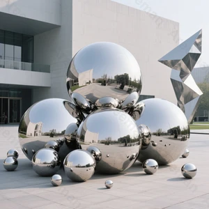 Inflatable Shiny Mirror Ball Giant PVC Floating Sphere For Brand Activation OEM/ODM Support