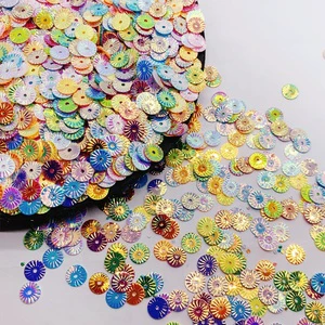 DIY Children's Handmade Performance Clothing Decoration Customized Round Glitter Sequins for Wedding Dresses