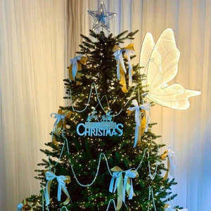 New Style Modern Wedding Ceiling Decoration Lamp Luminous Butterfly Light Hanging Decoration Props Stage Glowing Butterfly