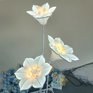 Modern Morning Glory Wedding Lights Festive Atmosphere LED Light for Party Stage Road Lead Little Fresh Flower Background Decora