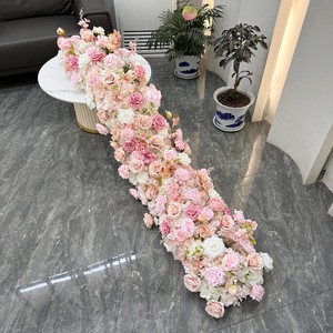 Factory Direct High Quality Pink Artificial Flower Arch Wedding Arch for Wedding Decoration
