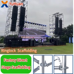 Stage Scaffolding System Portable Outdoor Concert Wedding Stage Scaffold Adjustable Height Easy Assembly For Performance Show