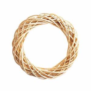 Christmas Wicker Wreath Frame Christmas Wreath Hanging Willow Round Floral Wreath For Front Door Wall Christmas