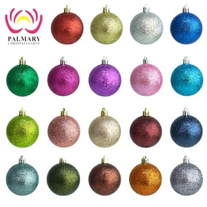 Christmas Decoration Small Balls 2cm-10cm Powder Ball Electroplated Hanging Ornaments for Christmas Tree and Store Ceiling