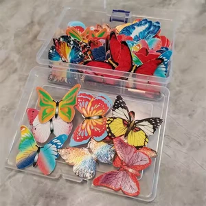 Kitchen Accessory 200/440/400/540pcs Wafer Edible butterfly Cake Decoration Wafer Rice Paper Cake Toppers Birthday Decorating