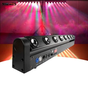8 Eye 8x12W RGBW 4in1 LED Beam Moving Head Bar DMX512 9/38CH Stage Light For Event Club DJ Wedding