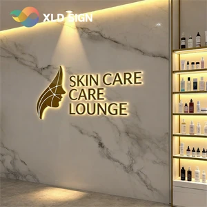 Personalized Illuminated Wall Logo Light up Letters Sign Board Led logo Signs for Salon Reception Areas Decor