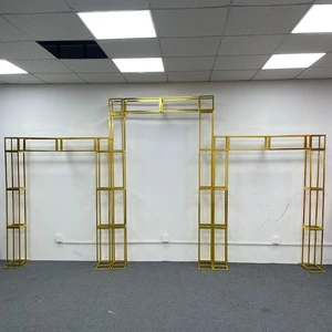 Modern Iron Wedding Backdrop Arch for Birthday Party Outdoor Use New Arrival 200CM/240CM Height Irregular Shape Stand Decoration