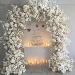 B1103 Artificial Flower Silk U Arch Rose Floral For Wedding Party Decoration
