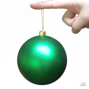 6cm Premium Green Plastic Christmas Balls - Festive Tree Ornaments for Home and Garden