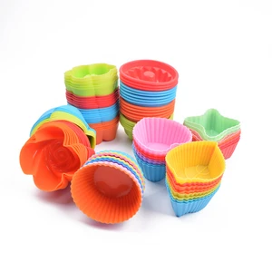 Homemade Mini Silicone Food Grade Pastry Molds Eco-Friendly Reusable Baking Cups For Cupcakes Muffins Number-Shaped Cake Tools