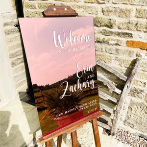 Custom Acrylic Welcome to Our Wedding Sign Modern Wedding Neon Sign