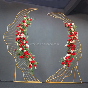 Hot Sale Wedding Stage Decoration Wedding Metal Flower Backdrop Arch for Wedding Hall