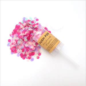 Wholesale Mixed Color Birthday Wedding Party Popper Push Pop Confetti Paper