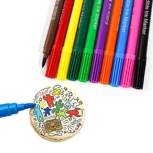 BRC Halal Kosher Certification Custom Color for Food Grade Ink Pen Marker Edible Pen for Cake Cookie Decoration