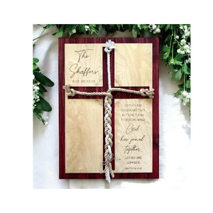 What God Joined Together Unity Ceremony Idea Wedding Signage Cross Braid Established Wedding Sign