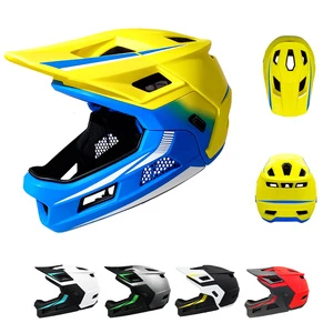 Wholesale OEM/ODM Kids Full Face Bike Helmet Customized Logo CE Cycling Children Helmet Full Face Detachable Chin Guard