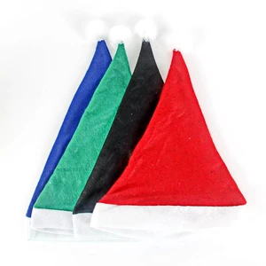 Merry Christmas Modern Santa Claus Hat Non-Woven Fabric Factory for Children's and Adult Holiday Party Decoration