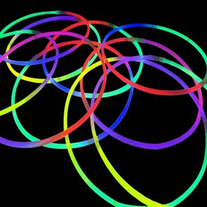 Tri - Colors Glow Stick Necklace 22 Inch Mixed Colors for Party
