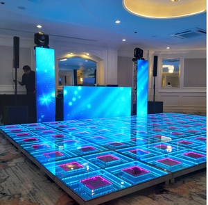 METO Waterproof Magnetic 3D Infinity LED Dance Floor Portable Panels For Wedding Events Nightclub Parties Outdoor Use